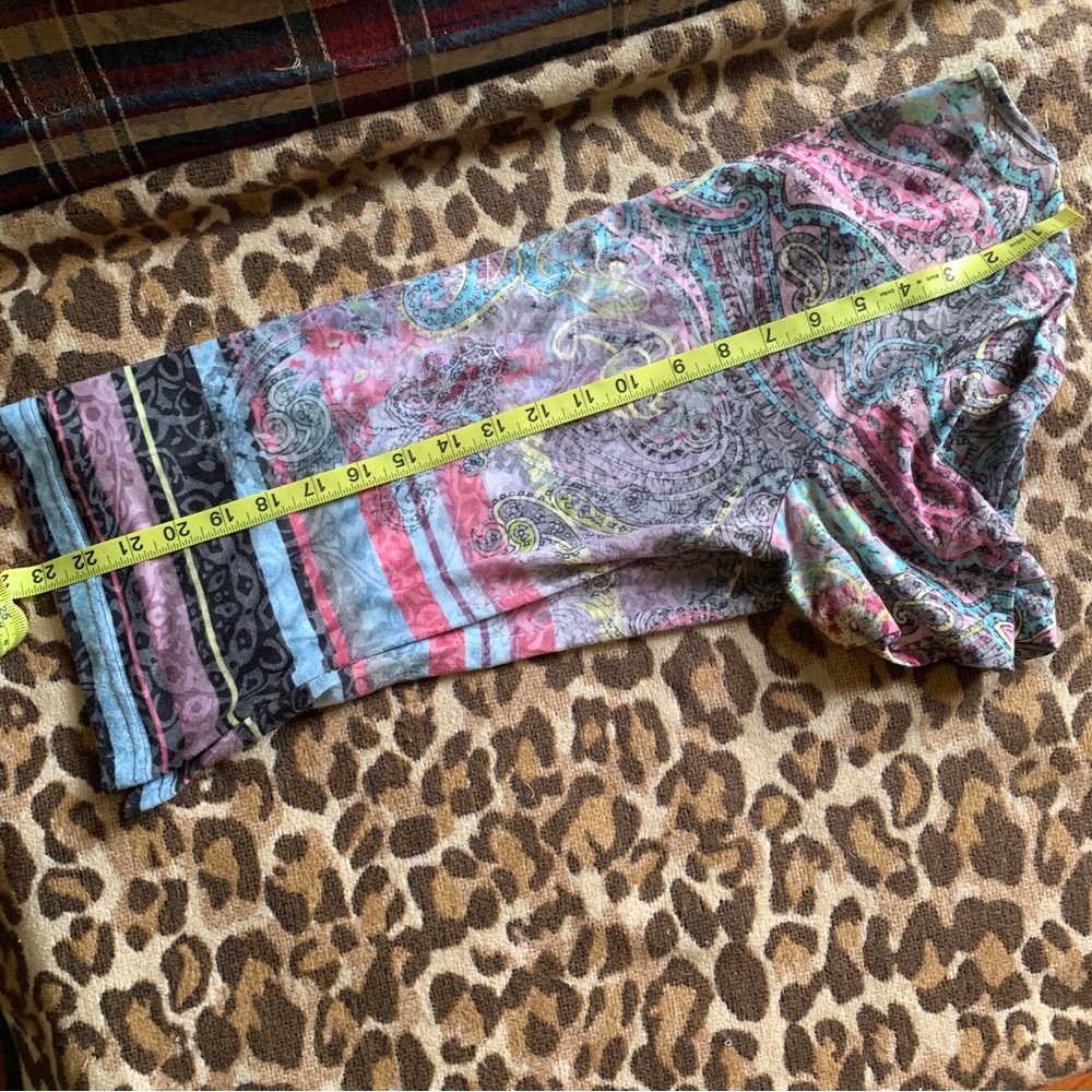 GERRY WEBER y2k vibes floral paisley beaded bejeweled tee shirt t-shirt top - Picture 7 of 8